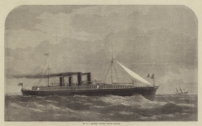 De Kanaalovertocht Stoomboot van de heer S J Mackie door Henry Spernon Tozer